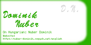 dominik nuber business card